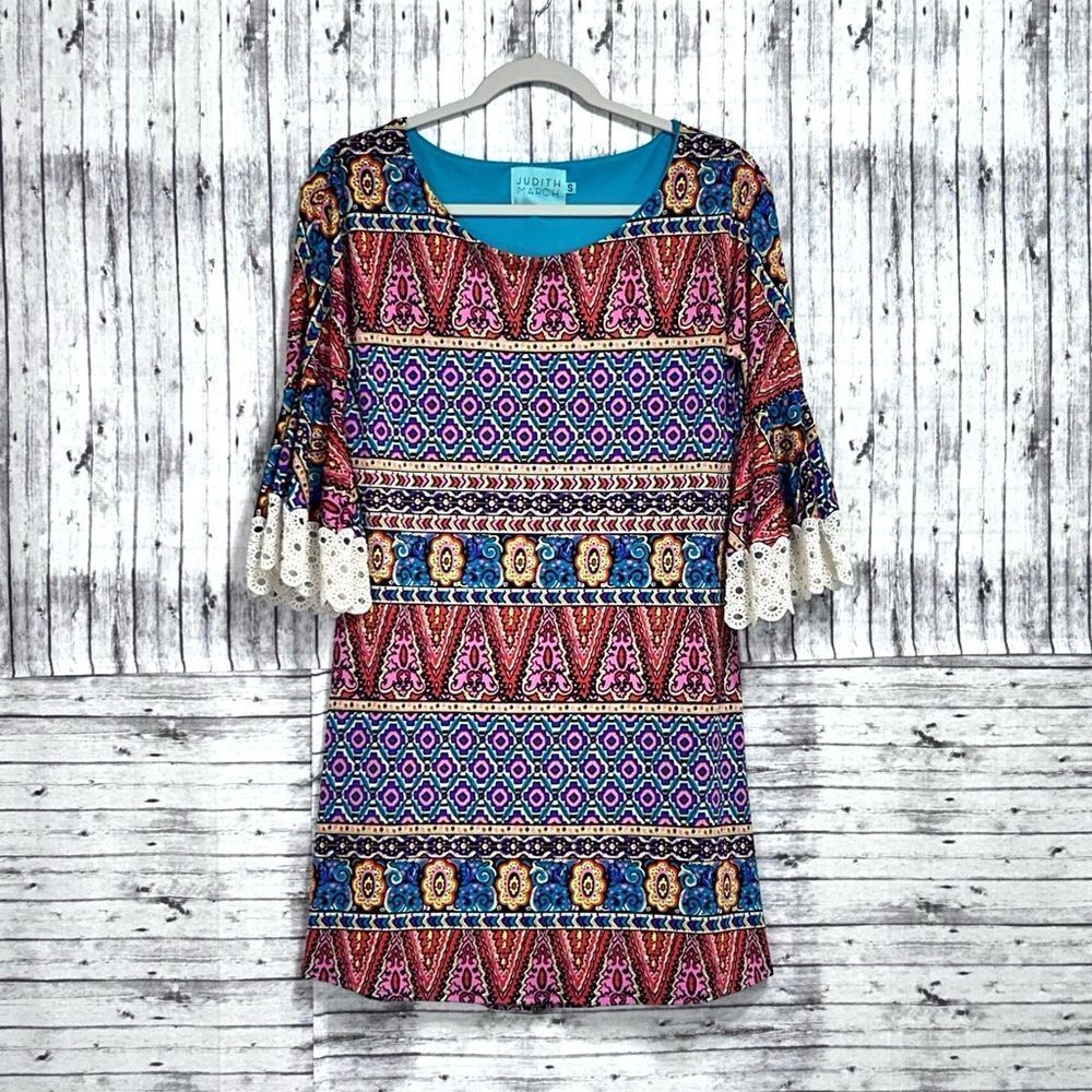 Judith March Aztec Print Dress